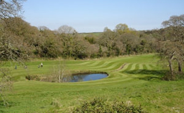 Killiow golf course lies in wooded Cornish countryside