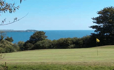 Beautiful south Cornwall sea views from Porthpean golf club