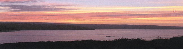 St Ives Bay at dusk