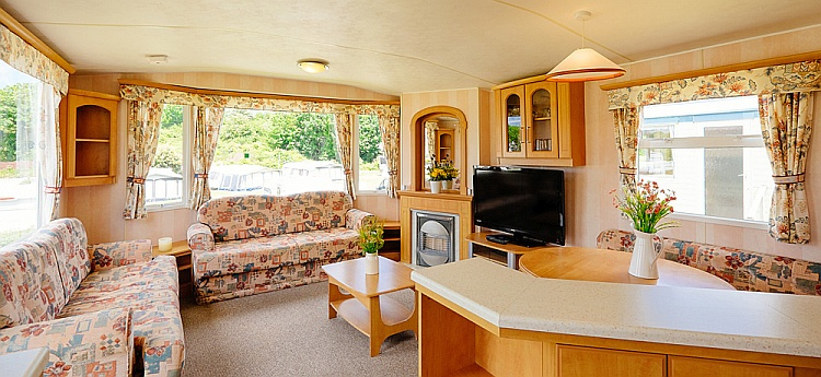 The interior of one of the luxury holiday homes at Calloose