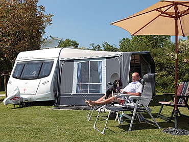 Our pitches offer ample space for many sizes of caravans and motorhomes