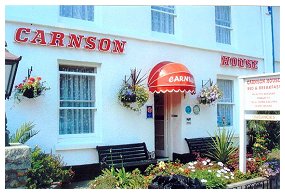 Carnson House, Penzance - B&B guest house accommodation located opposite the train station and convenient for town, harbour and heliport