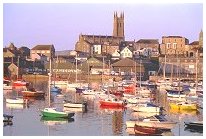 Penzance Harbour located 100 metres from Carnson House is home to sailing boats and ferry services to the Isles of Scilly