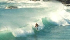 Surfing at Constantine Bay