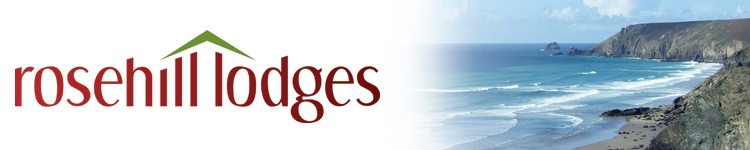 Rosehill Lodges logo and North Cornwall Coast