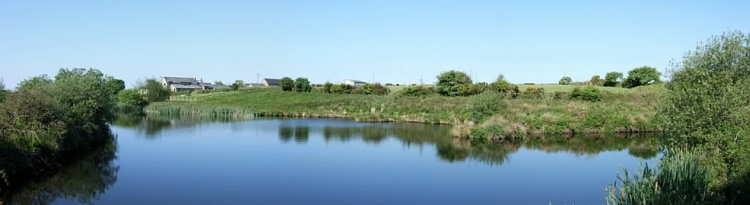 One of the large coarse fishing lakes at East Rose
