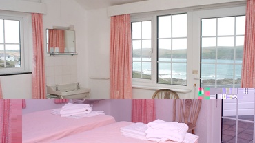 Stunning sea views from the twin bedroom