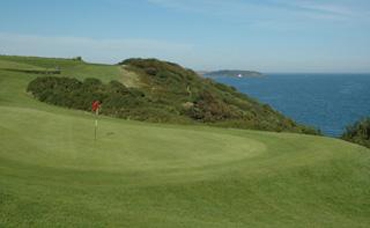 Manicured green at Falmouth golf club