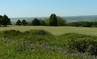 Extensive rural views at Looe golf club