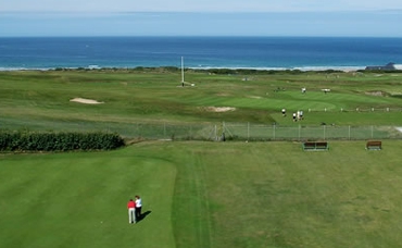 Sea views from Newquay golf course