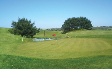 Well-kept green at Radnor golf