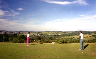 Teeing off at St Austell golf course