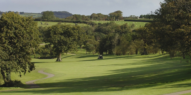The rolling parkland course at Trethorne golf club