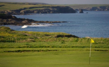 Lovely sea views from the golf course at Trevose