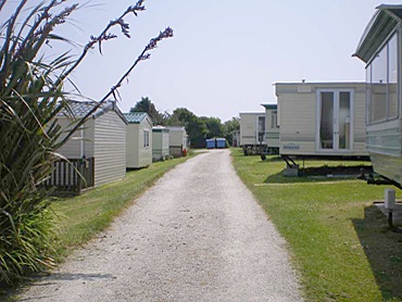 The caravans are all easy to access