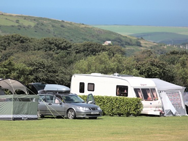 Caravanning at Lanyon with lovely views