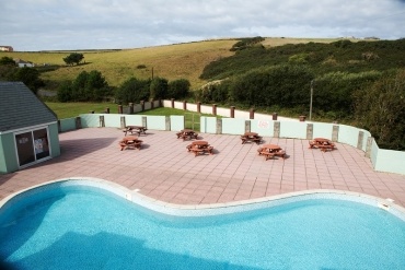 Fully heated outdoor swimming pool