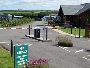 Reception area at Widemouth Fields