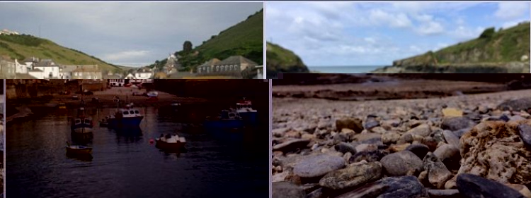 Port Isaac harbour and Port Gaverne beach