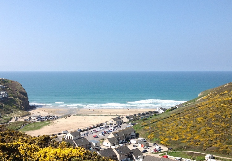 Porthtowan on the North Coast of Cornwall between St Ives and Newquay