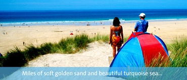Miles of soft golden sand and beautiful turquoise sea