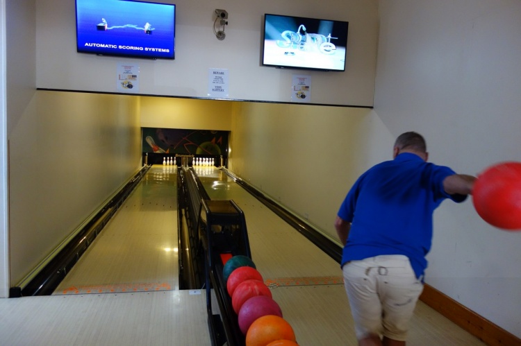 Two ten pin bowling lanes