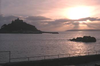Sunset at St Michaels Mount