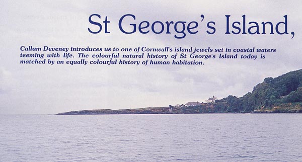St George's Island - Callum Deveney introduces us to one of Cornwall's island jewels set in coastal waters teeming with life. The colourful natural history of St George's Island today is matched by an equally colourful history of human habitation.